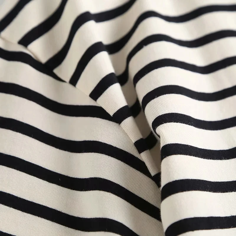 

Fashion High Street Vintage Loose Striped Harajuku Tshirt Summer T Shirt Women Camisetas Verano Mujer 2021 Tops