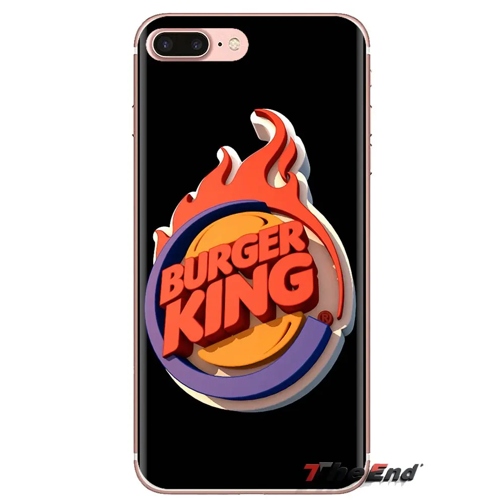 Soft Transparent Shell Covers burger king burgerking Logo For iPod Touch Apple iPhone 4 4S 5 5S SE 5C 6 6S 7 8 X XR XS Plus MAX |
