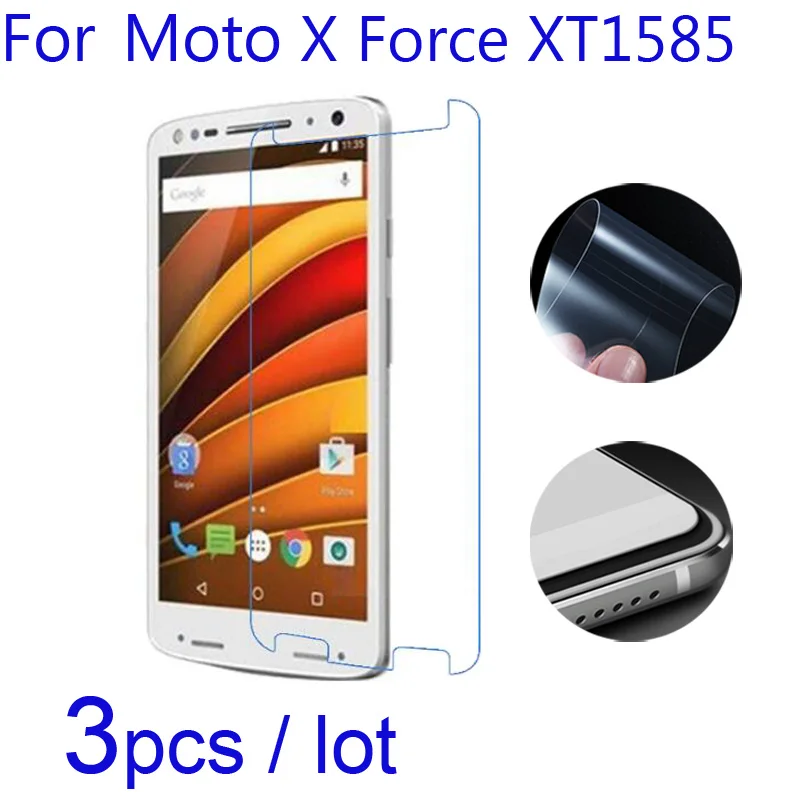 Мягкие Защитные пленки 3 шт./лот для Motorola Moto X Force Droid Turbo 2 XT1585