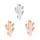 2 шт.лот 3 вида цветов 10 мм милый Кактус Шарм Слайд в виде бус подходящие в сетку, фирменные, браслет для женщин, сделай сам, ремешок для часов ювелирные изделия аксессуары