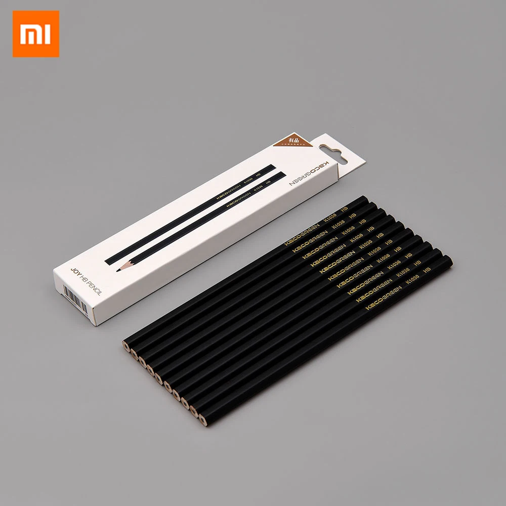 10 шт./компл. Xiaomi Mijia Kaco JOY Yuehui карандаш деревянные карандаши Черный Шестигранник для рисования письма школы офиса письма карандаш