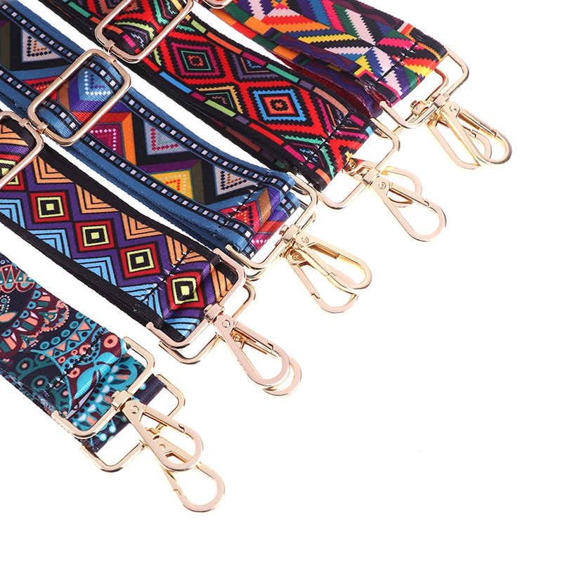 140 Cm O Bag Handle Bag Strap For Women Removable DIY Shoulder Rainbow Handbag Accessories Cross Body Messenger Nylon Bag Straps