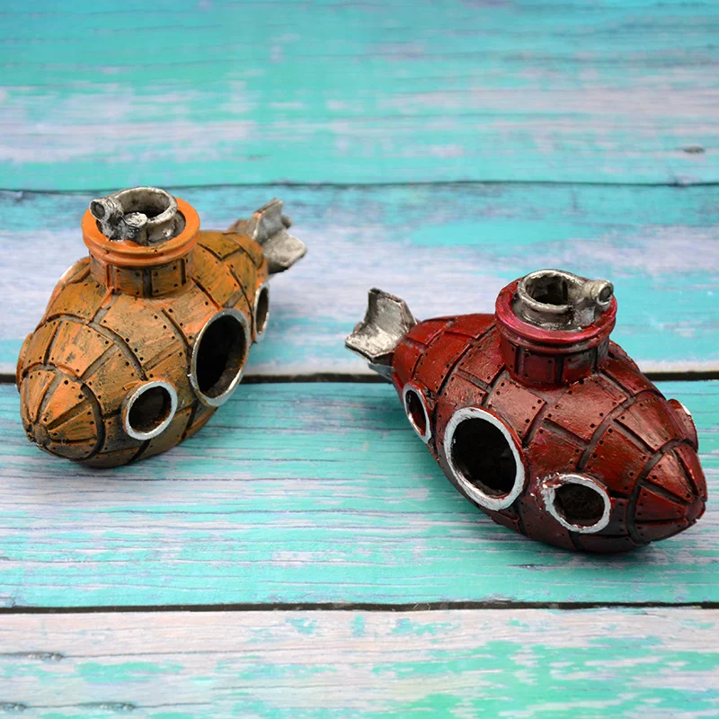 Аквариумный домик для маленькой рыбы подводное украшение из смолы Ландшафтная