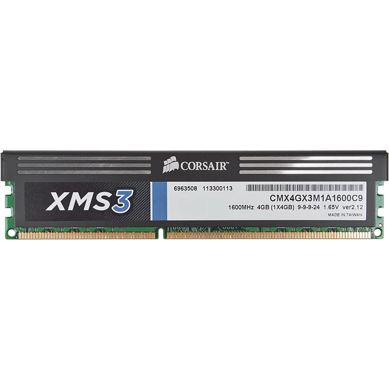 Память DDR3 4Gb 1600MHz Corsair CMX4GX3M1A1600C9 RTL PC3 12800 CL9 DIMM 240 pin 1.65В|Оперативная память| |