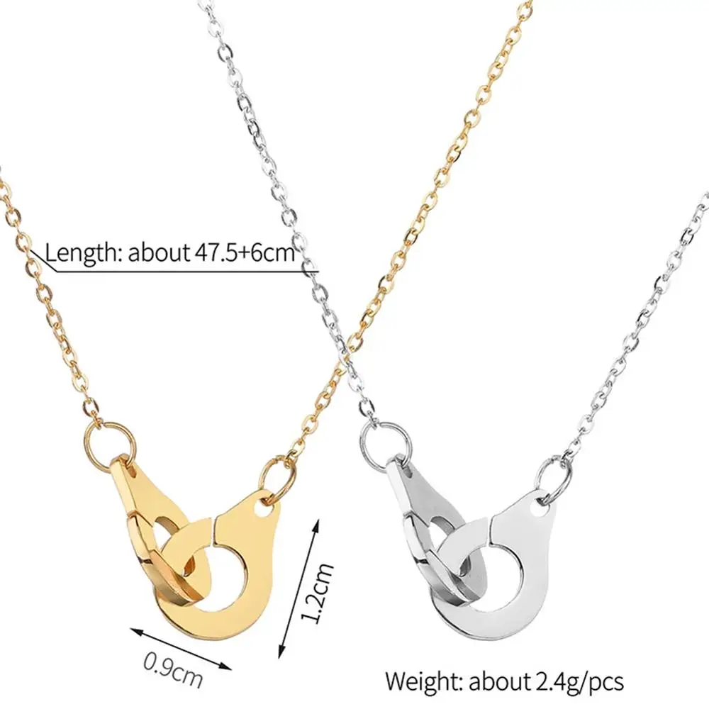 Personality Wild Stainless Steel Cross Double Pendant Shirt Sweater Chain Female Clavicle Necklace | Украшения и аксессуары