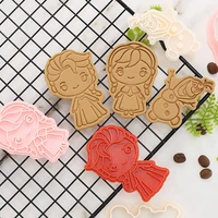 disney frozen princess food grade plastic silicone mold christmas cookie mold cookie cutter baking tool mold fudge cake tool