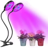 plant grow light led lights for plants lamp 360%c2%b0 adjustable gooseneck heads metal clip 5 dimmable modes auto on off timer