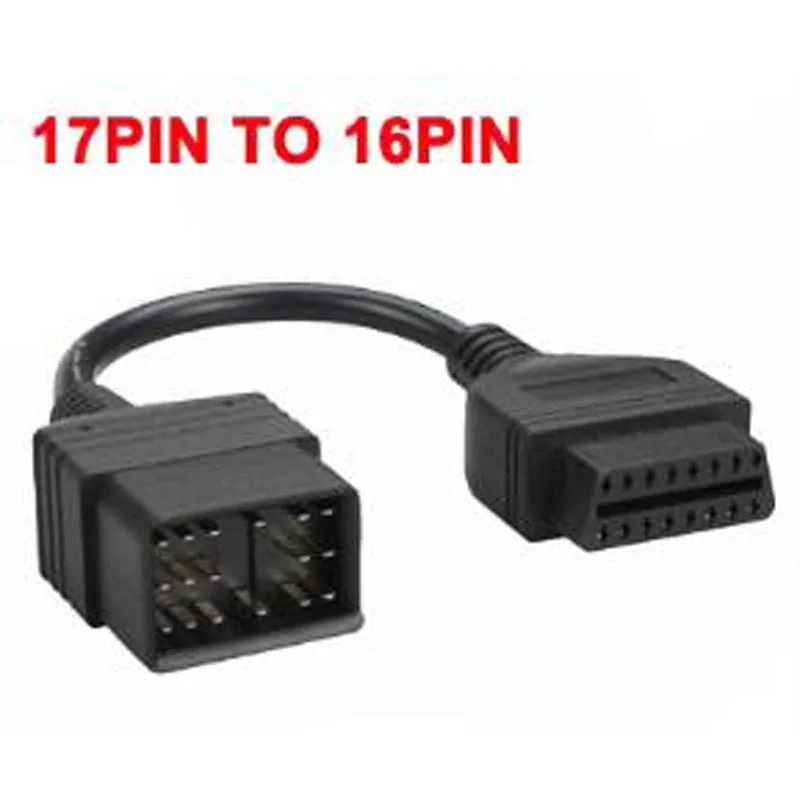 Новый OBD1 для Toyta 17Pin к OBD2 16Pin Female OBD Удлинительный кабель Разъем Автомобильный