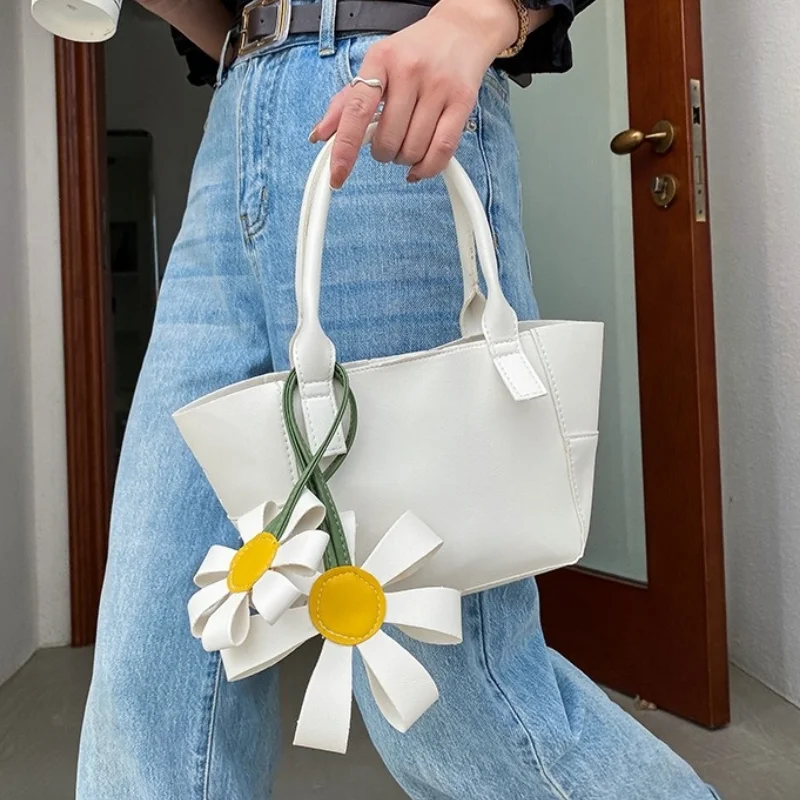

Summer Flower Women's Shoulder Bag Fashion Designer Female Bucket Crossbody Bags Ladies Portable Purse Handbags Bolsa Feminina
