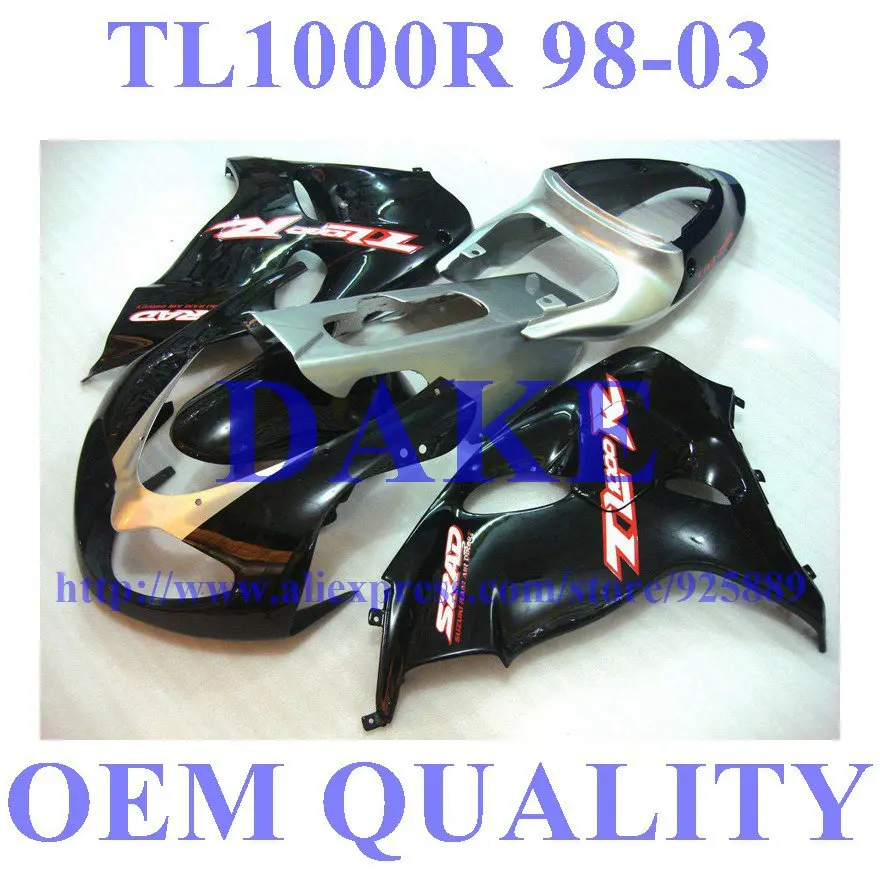 

Fairing kit For SUZUKI TL1000R 98 99 00 01 02 03 TL1000 R TL 1000R 1000 R 1998 1999 2001 2003 Black H324 Fairings