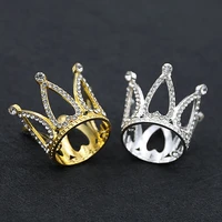 mini crown princess topper crystal pearl tiara children hair ornaments for wedding birthday party cake decorating tools