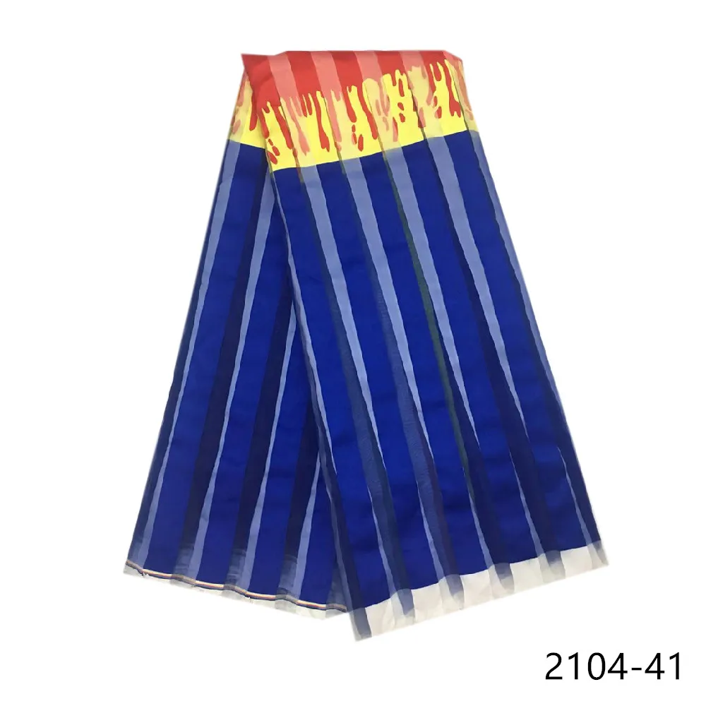 2019 горячая распродажа Ткань с африканскими восковыми принтами шелковая лента