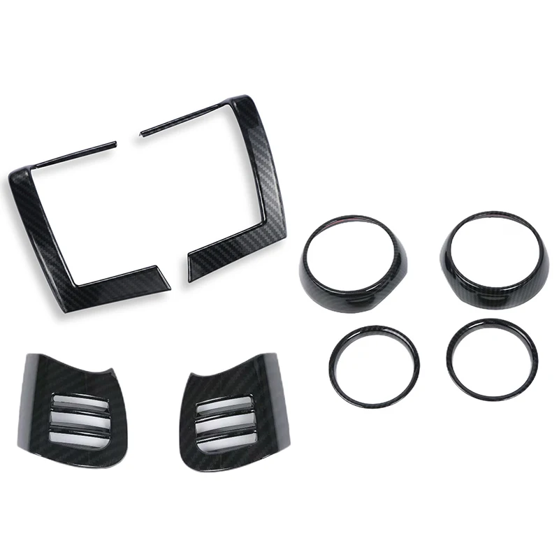 

8 шт. приборной панели, устанавливаемое на вентиляционное отверстие в салоне автомобиля крышки для BMW MINI Cooper F55 F56 F57 углеродного волокна инте...