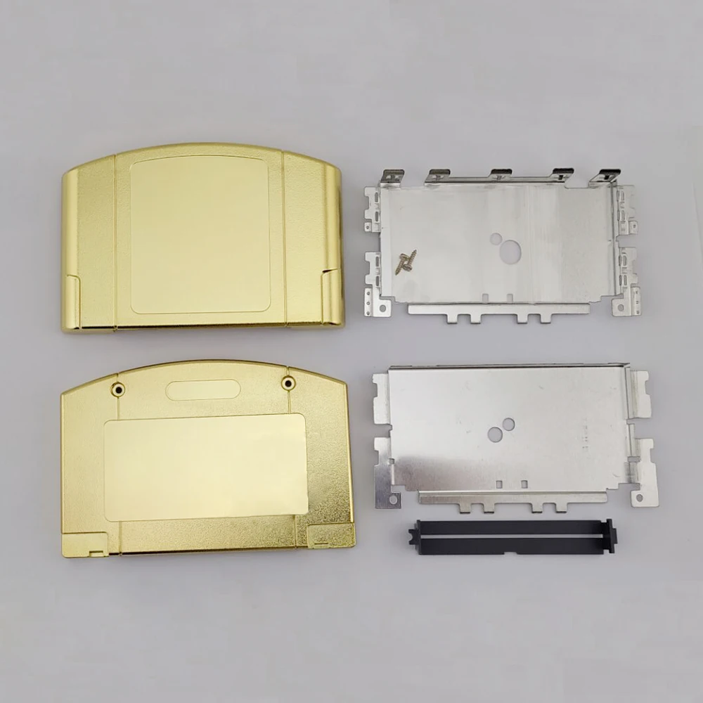 Чехол для игровой карты с золотым покрытием N 64 пластиковый чехол игрового