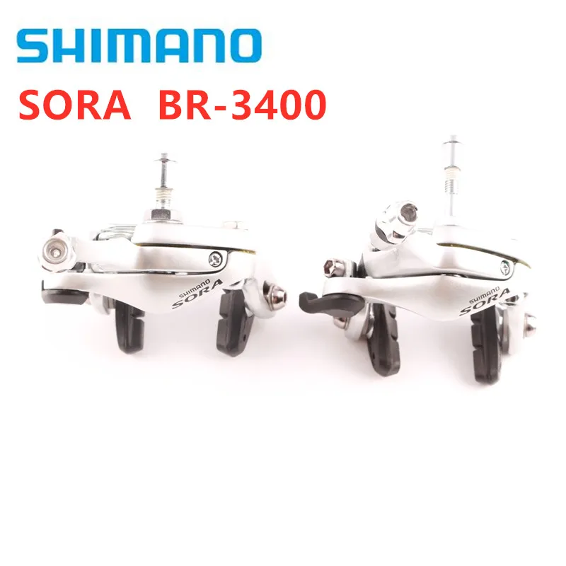 SHIMANO SORA BR R3000 3400 двойной поворотный тормозной суппорт R3000 шоссейные велосипеды тормозной суппорт передний и задний - Цвет: 3400 onr pair