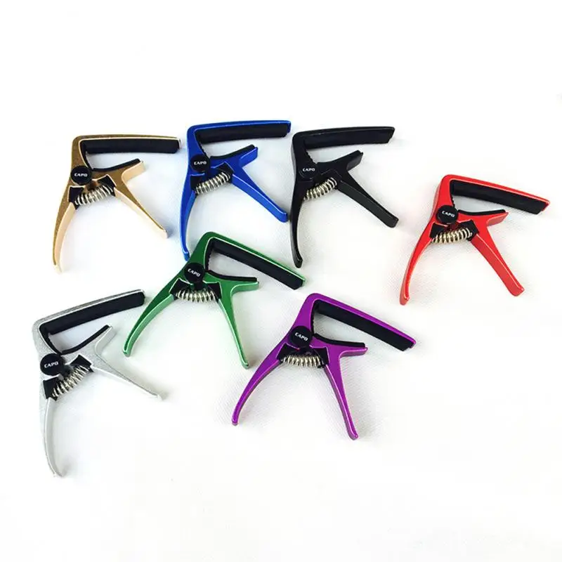 

Acoustic Guitar Tuner Folk Bass Guitar Capo Aluminum Alloy Metal Acoustic Wooden Guitar Capo Quick Tune Change Clamp Clip