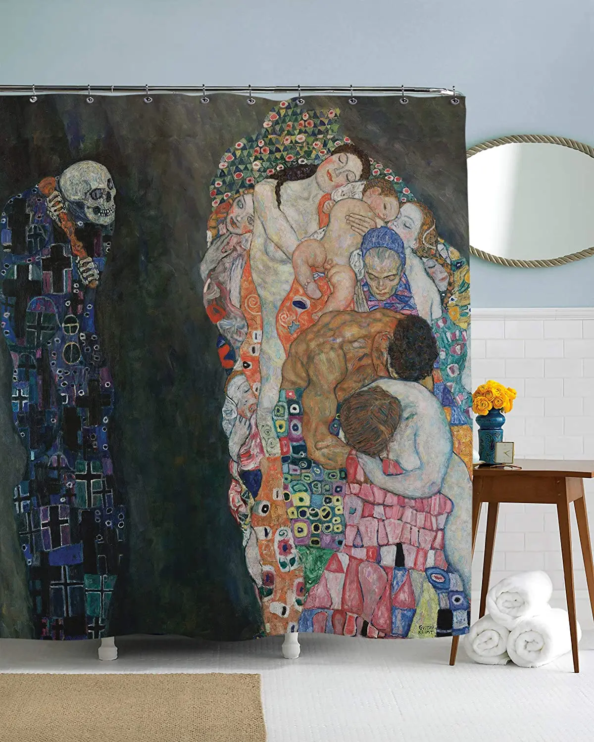 

Famous Artwork Decor Bathroom Gustav Klimt Art Decor Shower Curtain