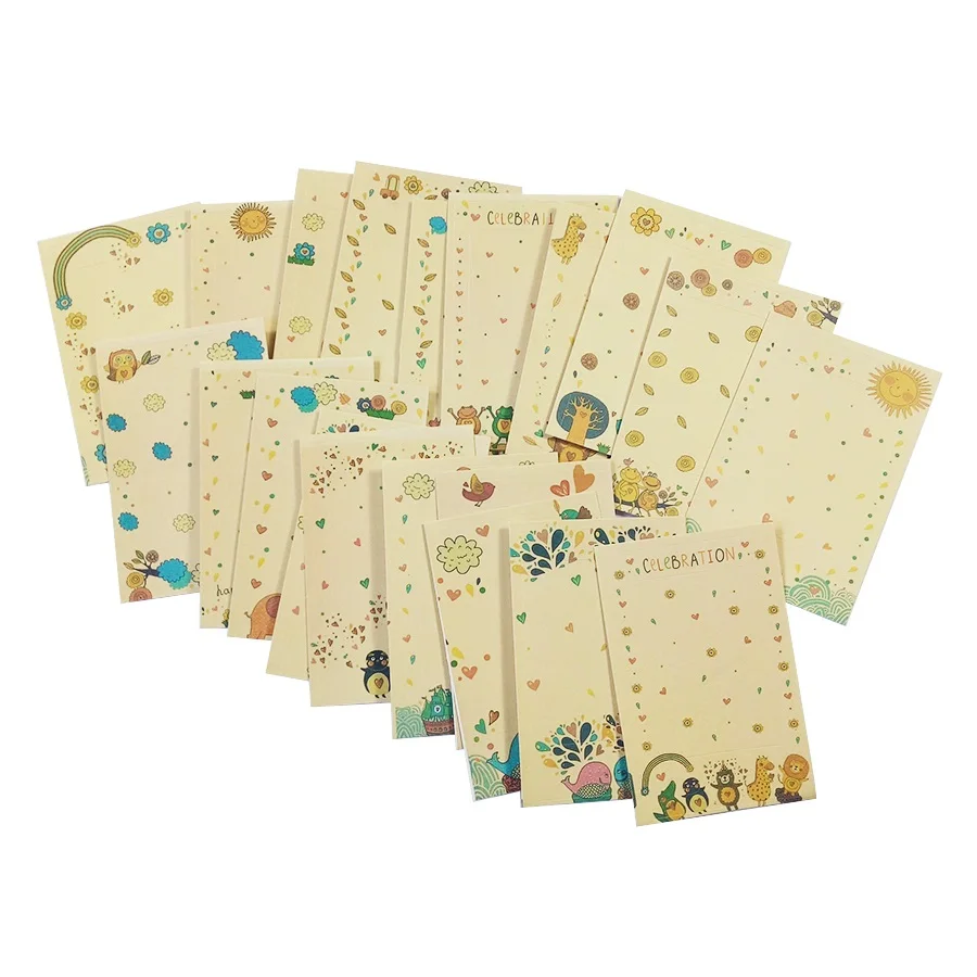 

Винтажные Мультяшные Стикеры из крафт-бумаги «сделай сам» 20 шт./лот для фотографий, милая рамка для альбомов, украшения, наклейки для скрапб...