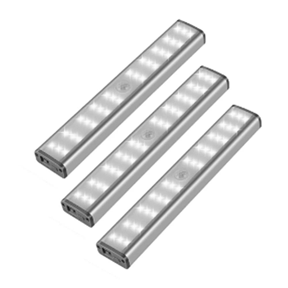 

ААА сухая Батарея & USB Перезаряжаемые движения Сенсор Кухня шкаф под кабинет лампа Ночной светильник 6 10 30 светодиодов