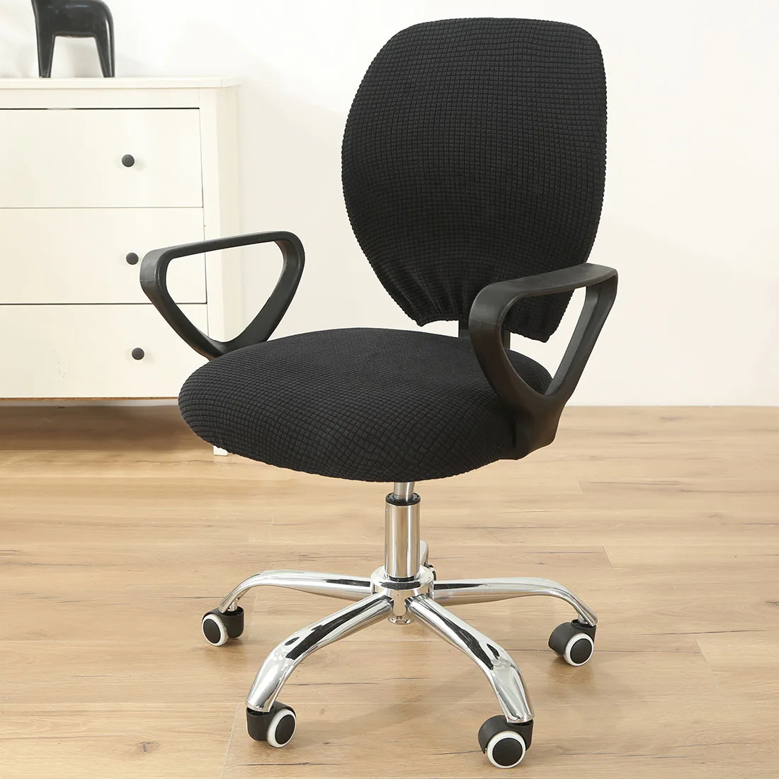 Эластичный Чехол для стула из спандекса эластичное покрытие дома и офиса съемный