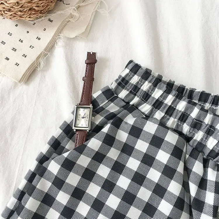 Женский летний костюм для студенток Корейская версия свободной футболки с