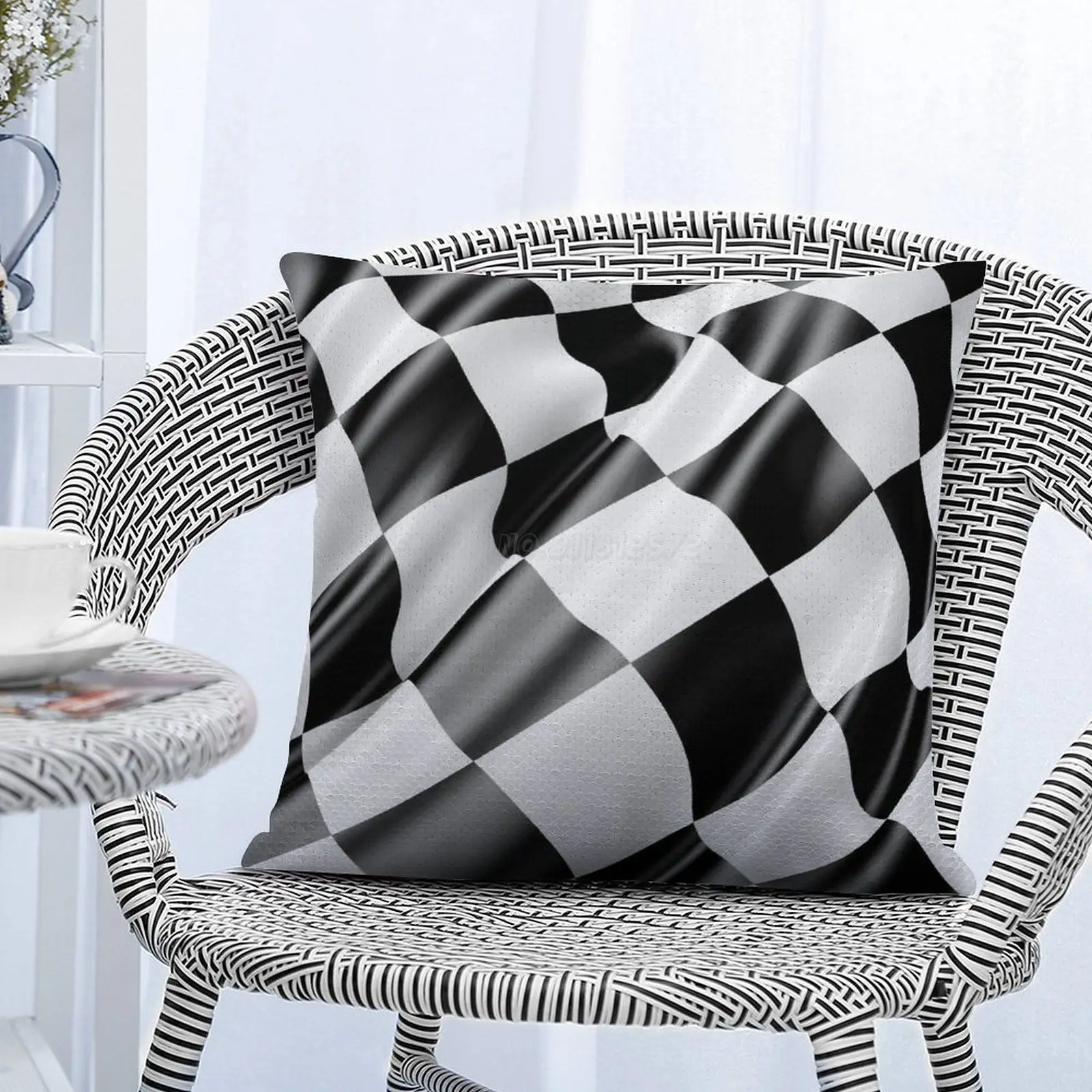 Шашечный флаг. Ткань ПОБЕДА ПОБЕДИТЕЛЬ Шашечный флаг Мотор-спорт Гонки Автомобили Гонки Линия финиша. Подушечка с пайетками, блеск.