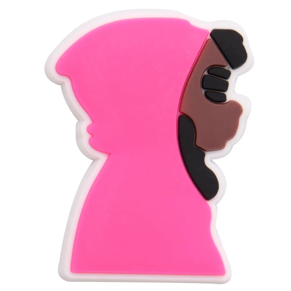 1 шт. подсолнухи Клубные цветы BLM # Бабочка розовые девушки Croc подвески из ПВХ