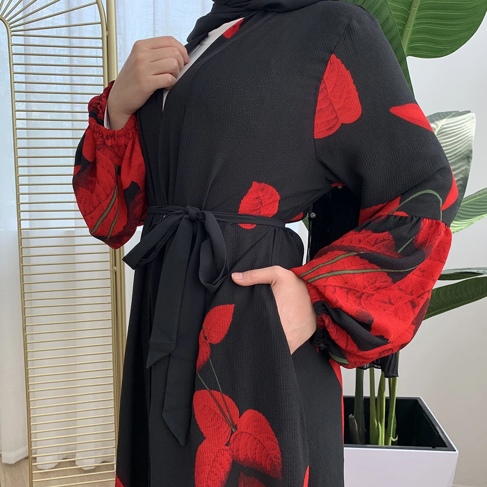 Eid Mubarek Abaya Дубай Турция кимоно кардиган хиджаб мусульманское платье Абая для