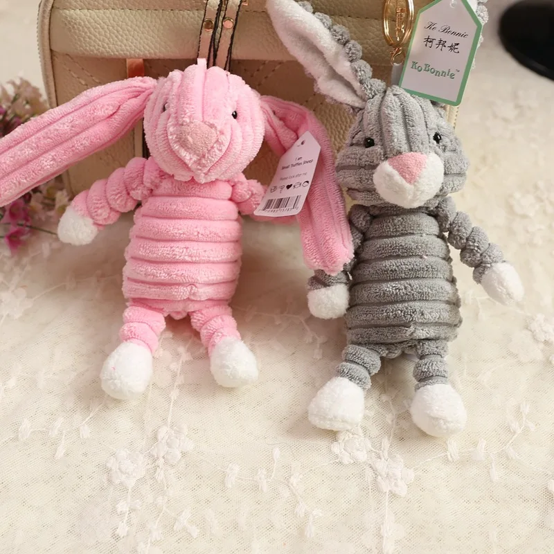 

Baby Elephant Lion Fox Rabbit Pig Panda Duck Monkey Soft Stuffed Toys Cute Torest Animal Plush Toy For Kids Stripe