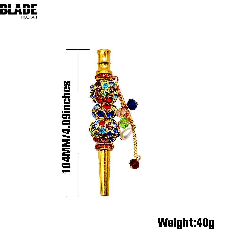 Лезвие для кальяна ручной работы ювелирные изделия с инкрустацией мундштук