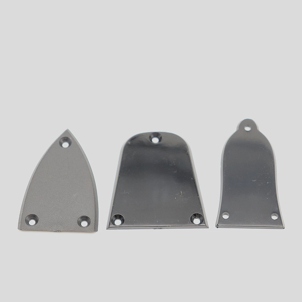 

2Pcs NEW Black Plated Plastic Guitar Truss Rod Cover, 3-hole Black