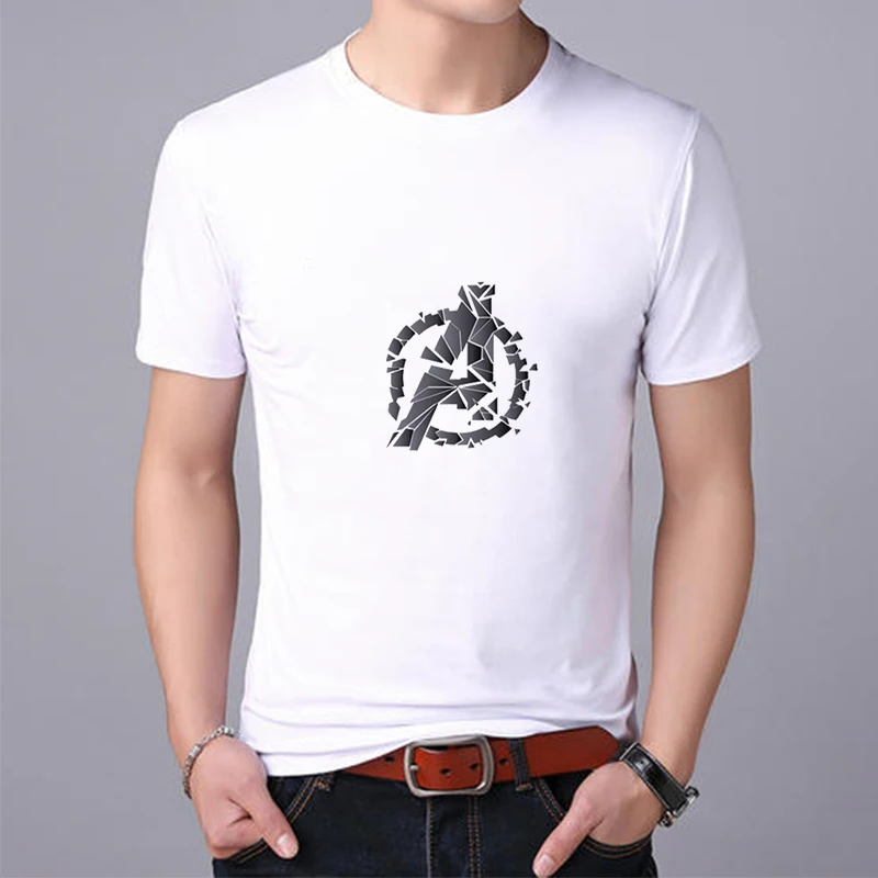 Showtly New Marvel Super Heroes Avenger Batman T-Shirt Men's Cotton Loose Casual Top Streetwear clothing | Мужская одежда