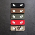 3D ИК нейлоновая нашивка кошачий глаз Светоотражающие патчи Военная Тактическая застежка Светящиеся в темноте значки для шляпы жилета одежды рюкзака украшения