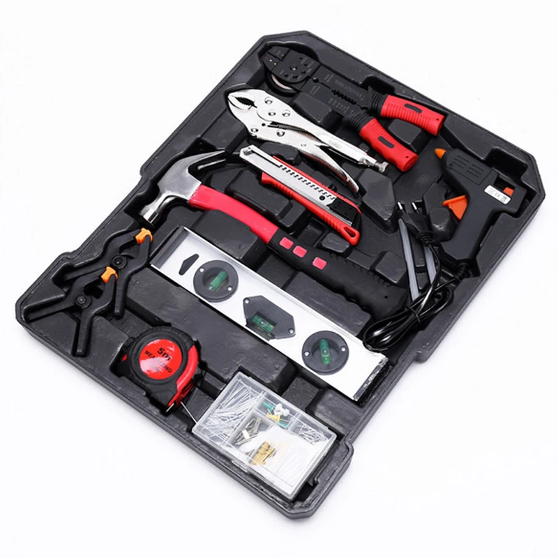 Набор ручных инструментов универсальный бытовой ручной набор с пластиковым