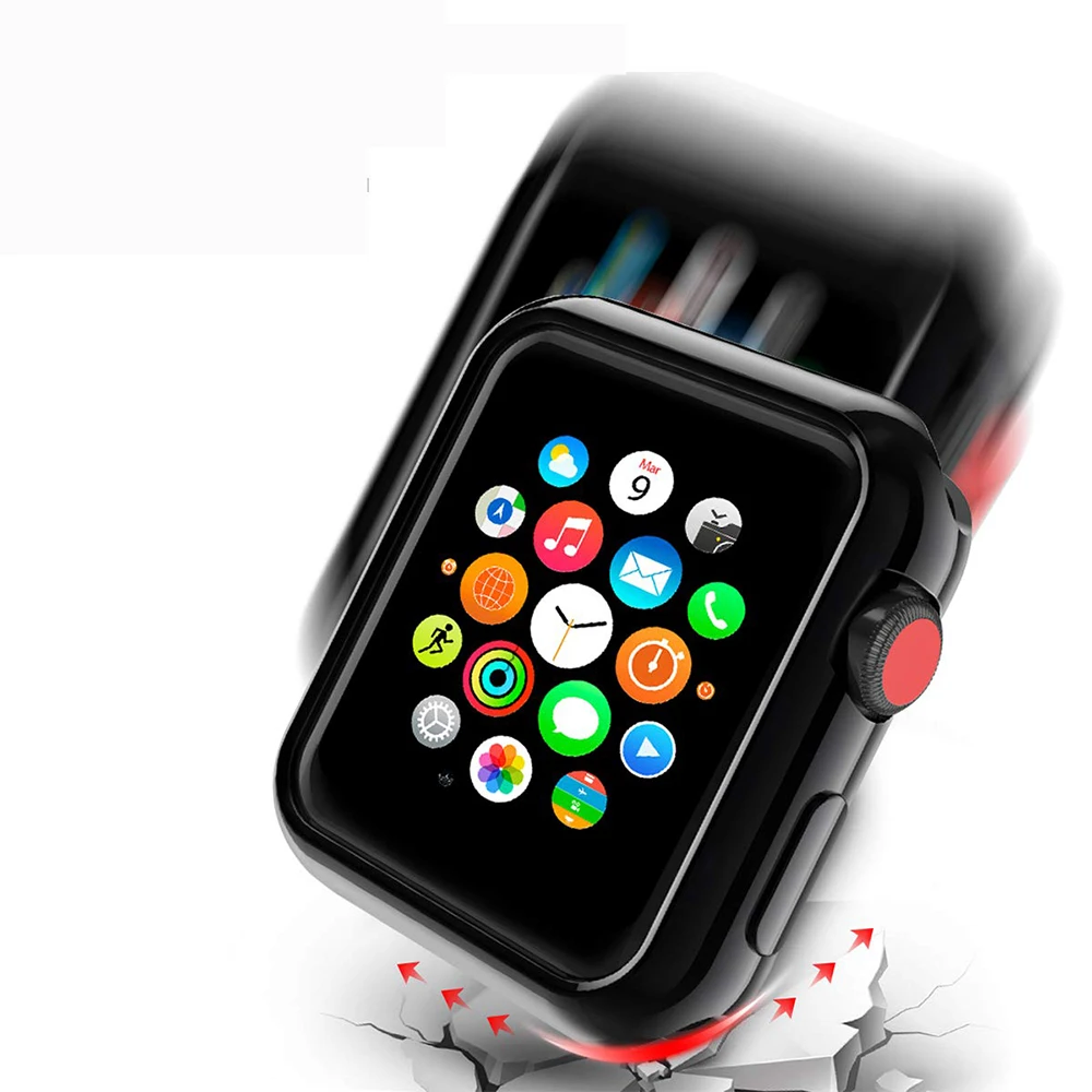 Тип магнитный протектор чехол для Apple Watch series 4 5 40 мм 44 мм 360 крышка Полный алюминиевый корпус для Iwatch 3 2 1 38 мм 42 мм