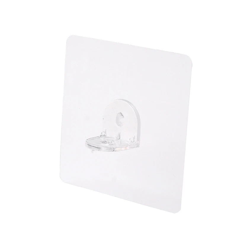 Клейкие прищепки для полки прозрачные пластиковые зажимы шкафа кухни ванной