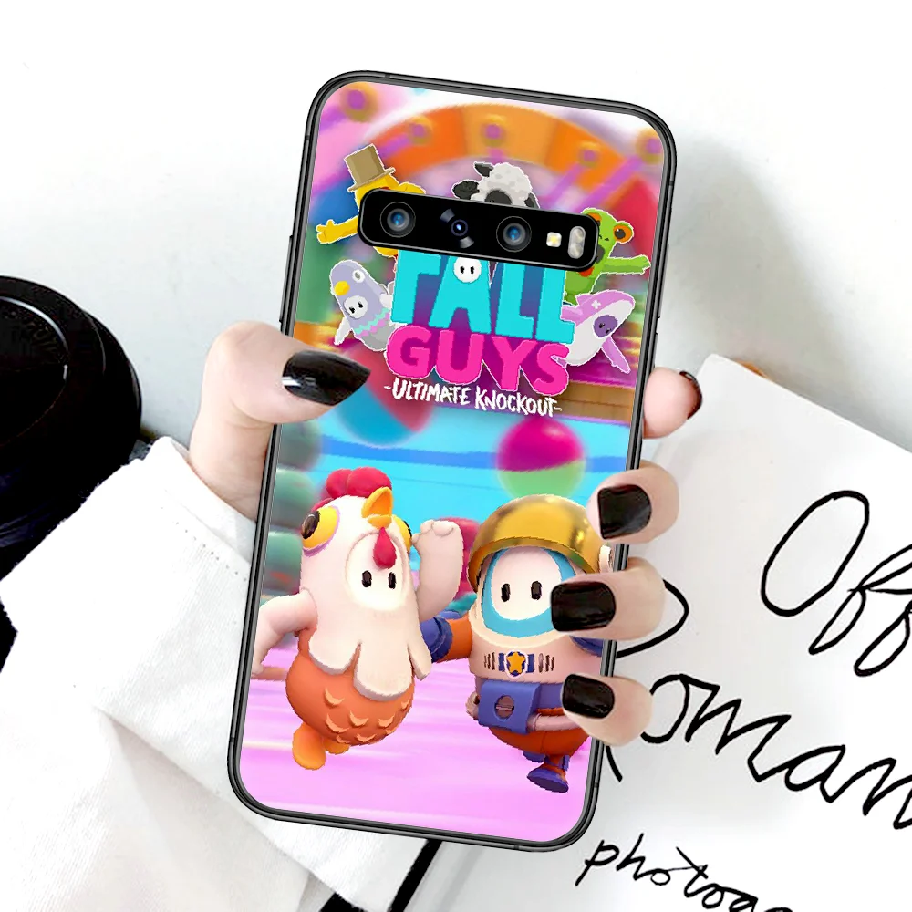 

Fall Game Guys Cute Phone Case For Samsung Galaxy Note S 8 9 10 20 Plus E Lite Uitra black Coque Soft Etui Pretty Cover Luxury