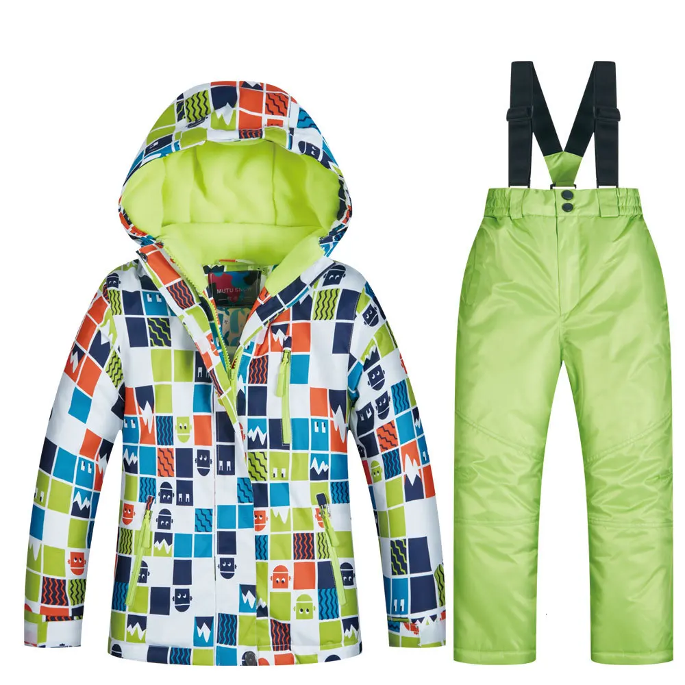 

Новинка 2019, детская водонепроницаемая ветрозащитная зимняя Лыжная и сноубордическая одежда для мальчиков