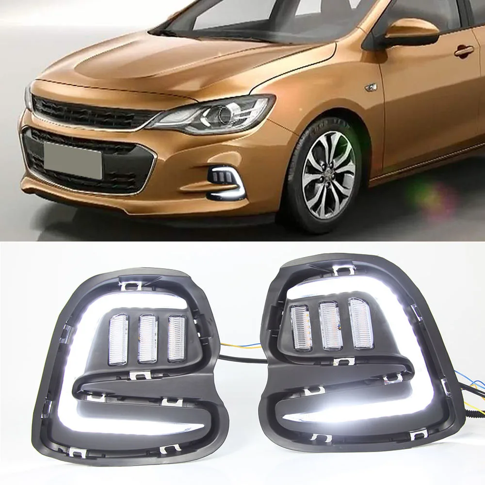 Автомобильная проблесковая 2 шт. светодиодный дневные ходовые огни для Chevrolet Cavalier