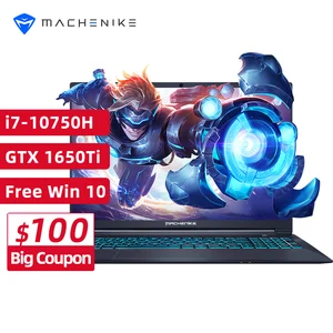 machenike t58 vb i7 gaming laptop i7 10750h gtx 1650ti 8gb ram 512g ssd 15 6 ultra border ips i7 notebook metal a shell free global shipping