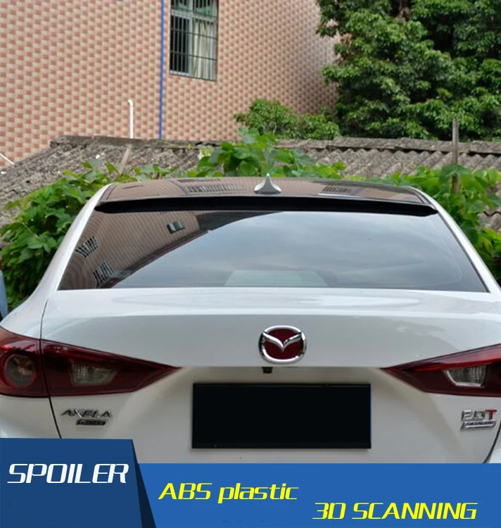 Спойлер на крышу для Mazda 3 Автомобильный задний спойлер из АБС-материала праймер