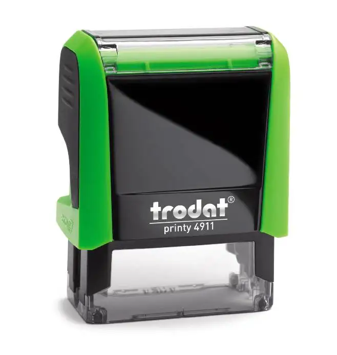 Sello autoentintado personalizado, hasta 4 l&iacute;neas, con almohadilla de tinta reiniciable y reemplazable-3