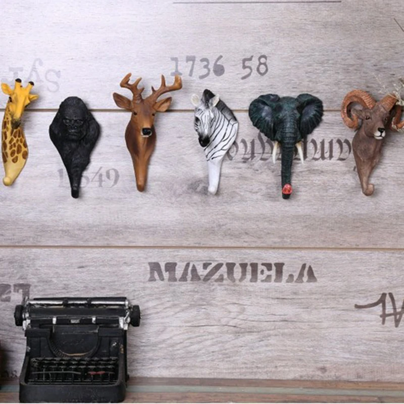 Coat Hanger Hanging Hooks Animal Clothing Display Racks Decor Wall Hook Hat Holder Decoration Home | Дом и сад