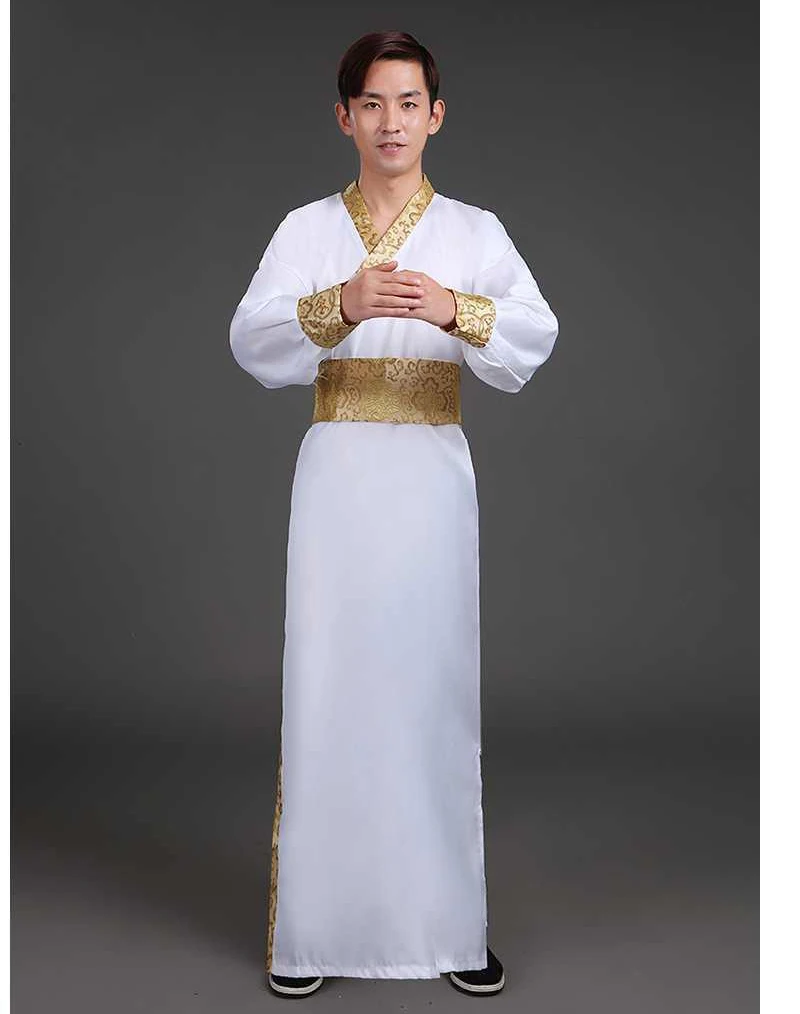 Красное белое черное мужское традиционное китайское платье для мужчин костюм в