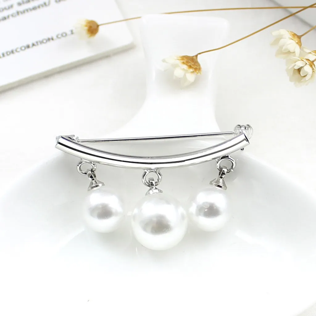 Brooches for women Fashion Brooch Pin Collar Pearl Decor Corsage Jewelry Women Gift Costume beautiful brooches Mujer | Украшения и