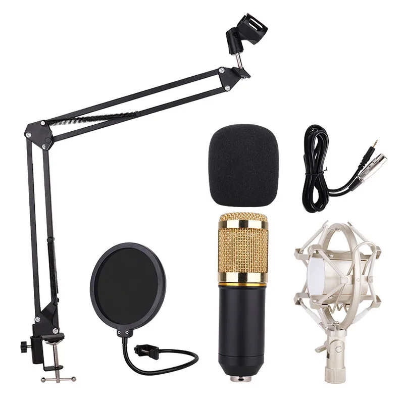 Профессиональный проводной Студийный микрофон BM 800 для компьютера поп фильтр