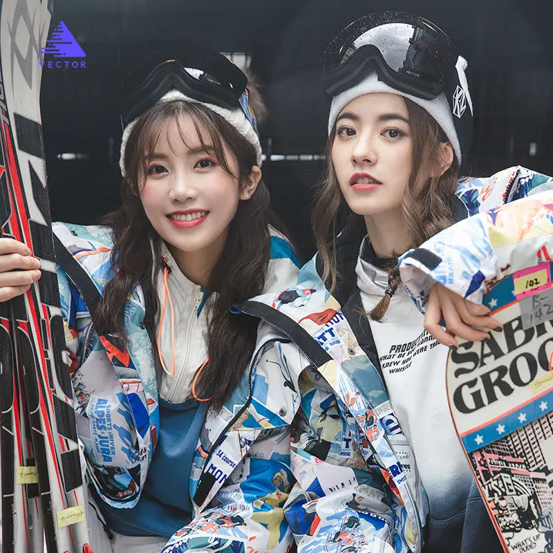 Плотная теплая зимняя Лыжная куртка зимние теплые водонепроницаемые