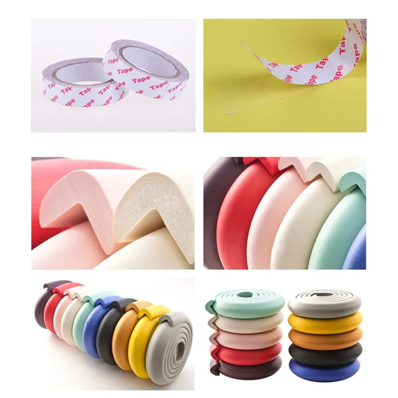 2M Children Protection Table Guard Strip Baby Safety Products Glass Edge Furniture Horror Crash Bar Corner Foam Bumper Collision | Мать и