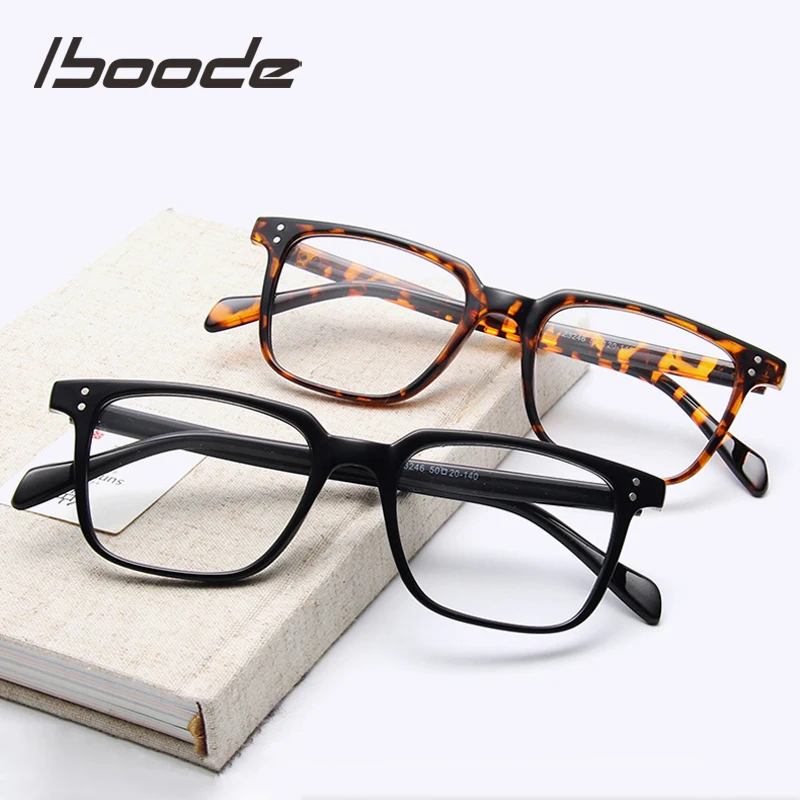 

iboode Retro Square Glasses Frame Women Men Myopia Optical Eyewear Unisex Reading Glasses Frame Prescription Eyeglass Frames