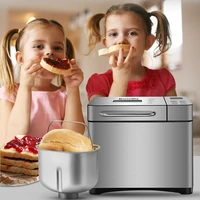 stainless steel 1kg 17 in 1 automatic bread maker 650w programmable bread machine with 3 loaf sizes fruit nut dispenser